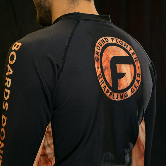 Ground Fighter Boards Dont Hit Back Jiu-Jitsu Rashguard