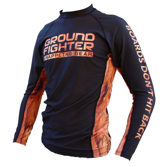 Ground Fighter Boards Dont Hit Back Jiu-Jitsu Rashguard