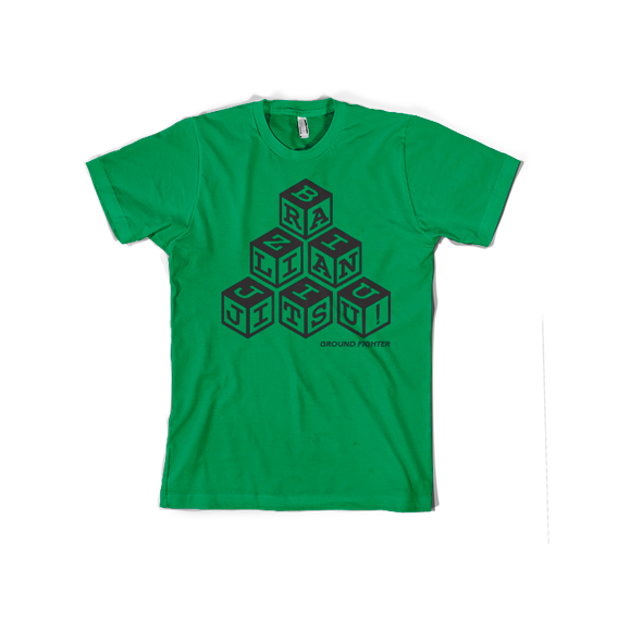BJJ Blocks Shirt - Green (Kids)