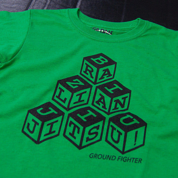 BJJ Blocks Shirt - Green (Kids)