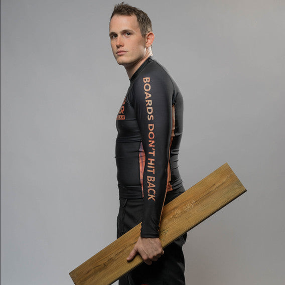 Ground Fighter Boards Dont Hit Back Jiu-Jitsu Rashguard