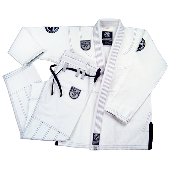 Brazilian Jiu Jitsu BJJ Gi Uniform 450 GSM Light Weight 100% Cotton By  Kinetix